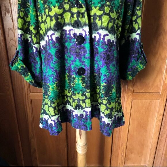 Anthropologie Luii V-Neck Buttons Boho Jacket - M - Picture 5 of 16